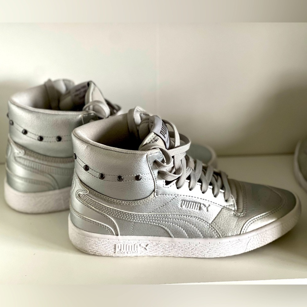 Puma Metallic Silver High-Tops